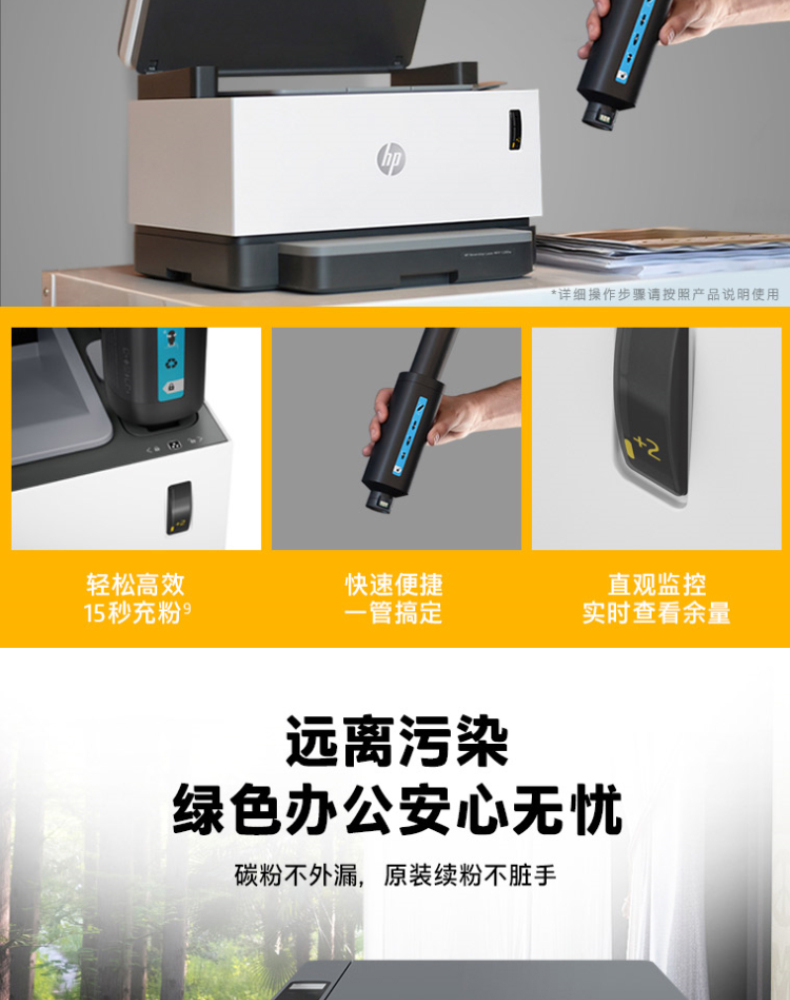 惠普 HP A4黑白智能闪充激光多功能一体机 Laser NS MFP 1005n  (打印 复印 扫描)