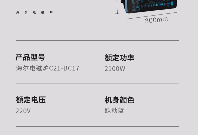 海尔 Haier 电磁炉 C21-BC17 