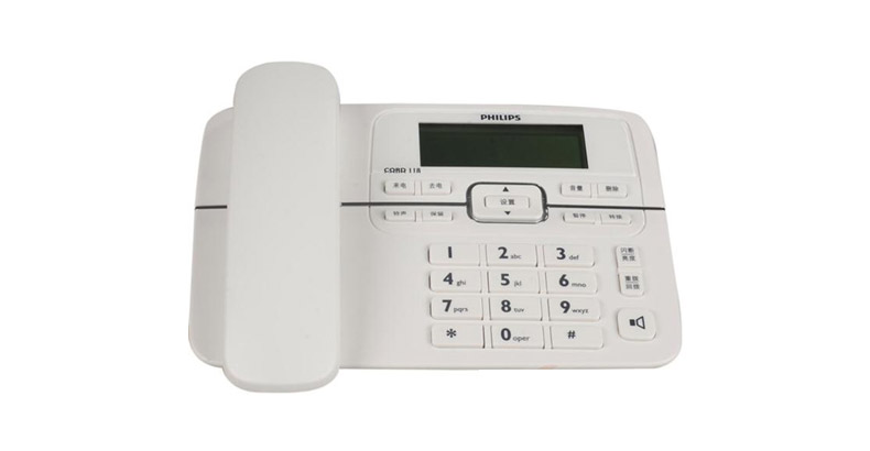 飞利浦 PHILIPS 电话机 CORD118 (白色)