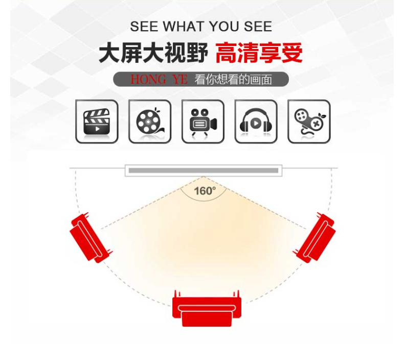 红叶 支架投影幕 120英寸（4:3） 仅上海地区直送，郊区及外地需加收运费，详询客服