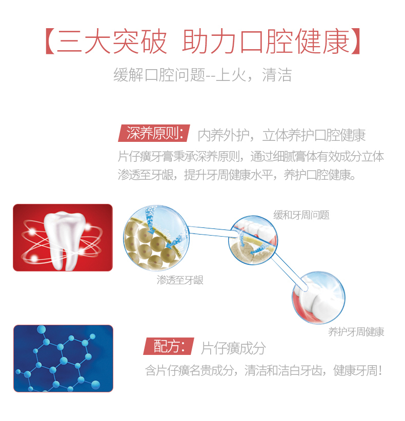 片仔癀 PIEN TZE HUANG 深清爽牙膏 100g  (青柠薄荷香)清新口气 清除口腔异味