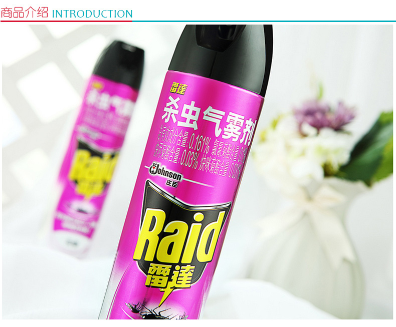 雷达 Raid 杀虫气雾剂 600ml  (无香型 柑橘香型)