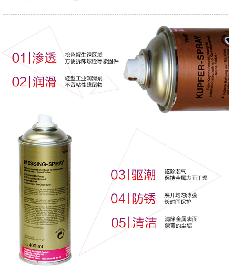 GREASE 除锈剂 400ML (黑色) 15瓶/箱