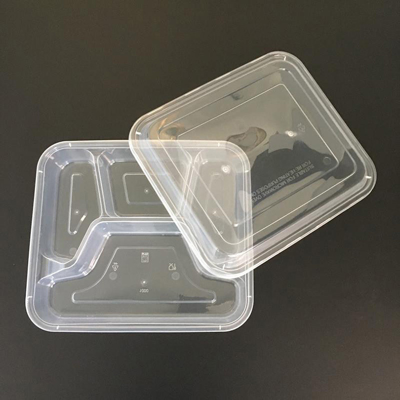 国产 益强一次性四格透明餐盒  150套/箱