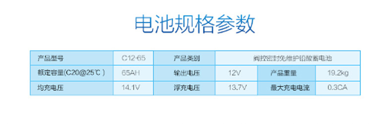 山特 SANTAK 蓄电池 12V65AH (黑色) UPS电源电池铅酸免维护