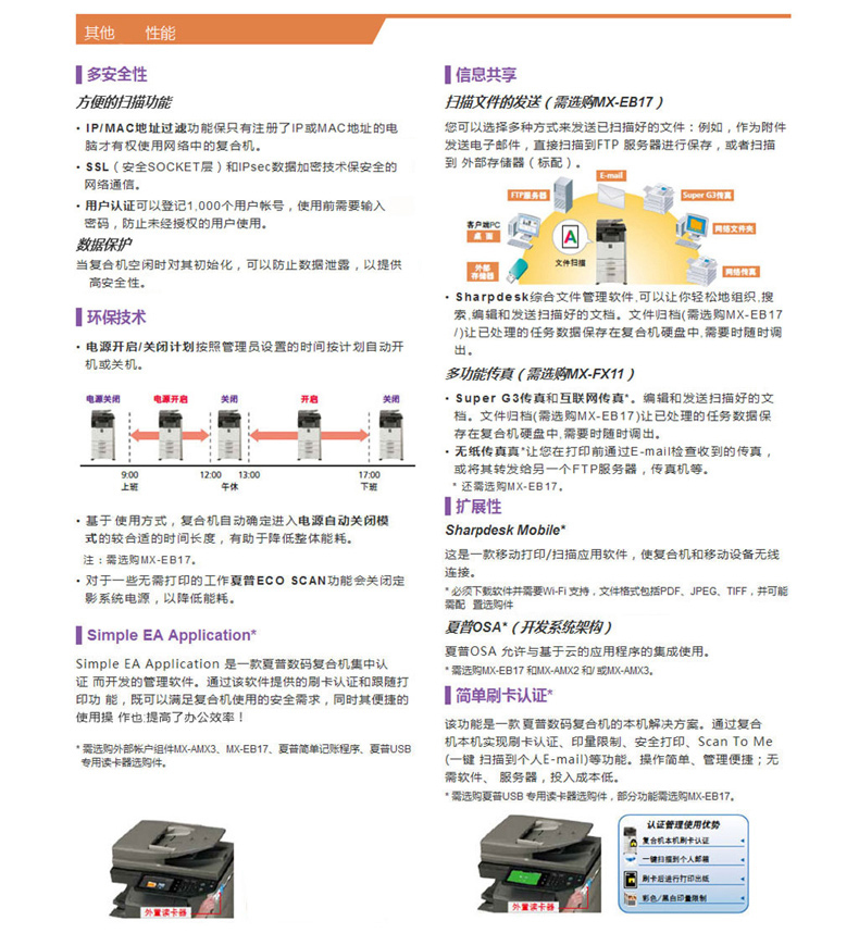夏普 SHARP 复印机打印机 DX-2508NC 