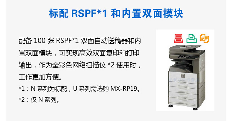 夏普 SHARP 复印机打印机 MX-3158N 