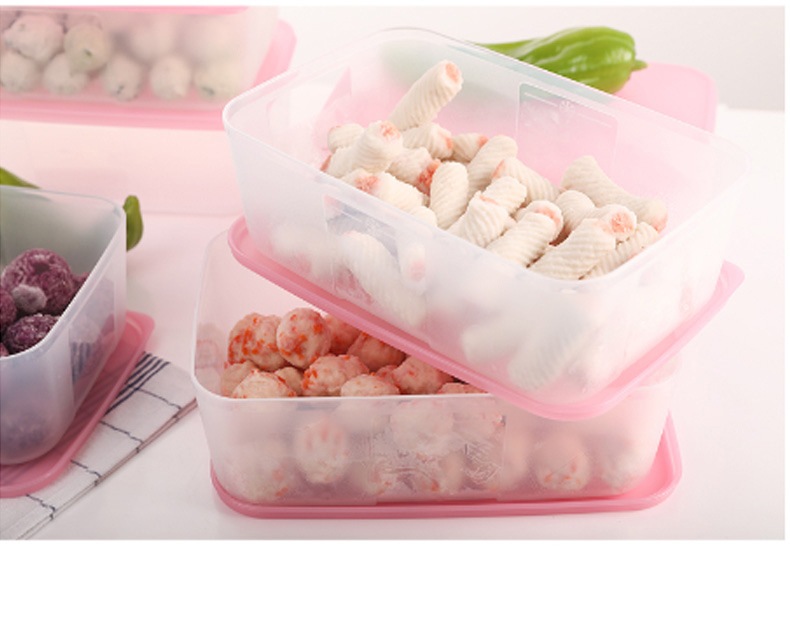 特百惠 塑料冷冻保鲜盒 冷冻6件套 17l06 1.7升 (混色)