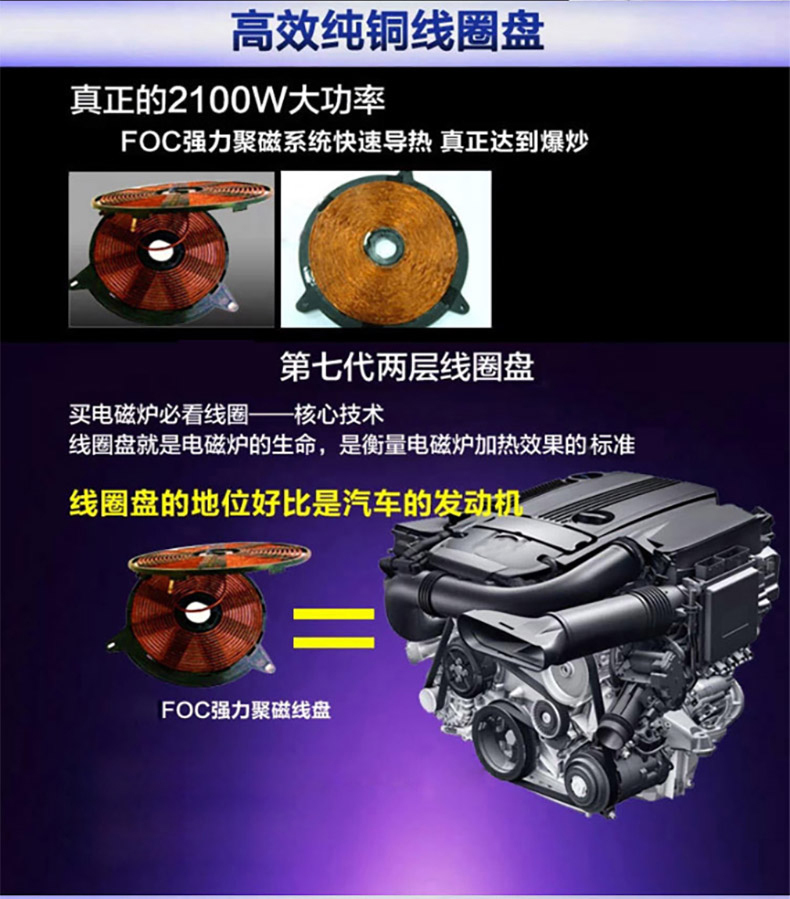 长虹 CHANGHONG 电磁炉 ML-CC21-C01 2100W 