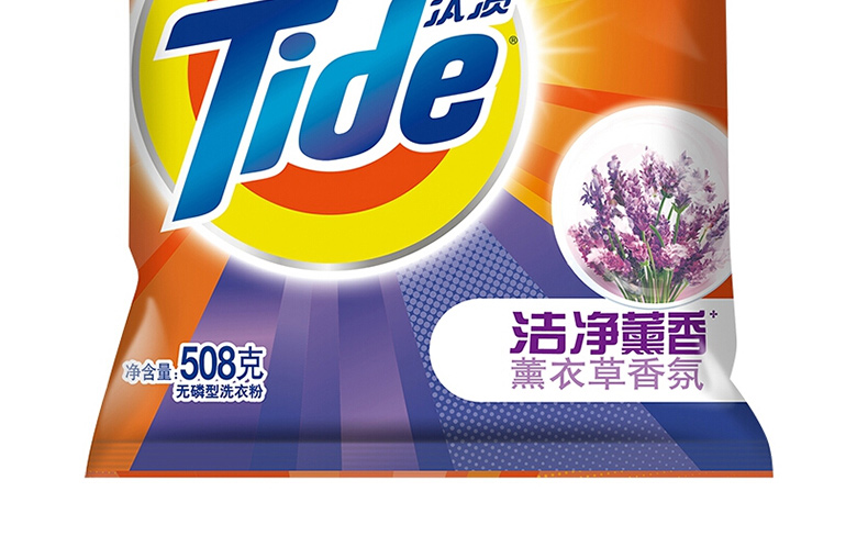 汰渍 Tide 洁净薰香洗衣粉(薰衣草香) 508g 