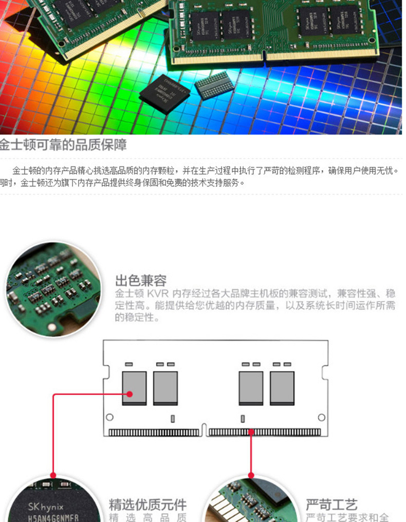 金士顿 Kingston 内存 KVR24S17S8/4 