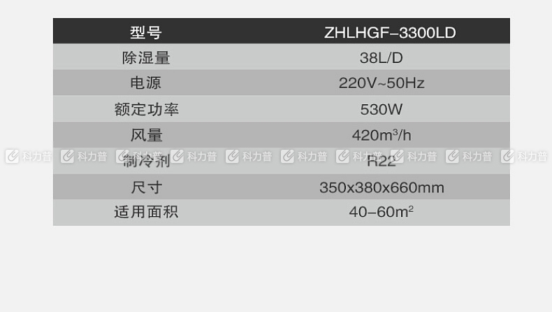 领航电气 除湿机 ZHLHGF-3300LD 