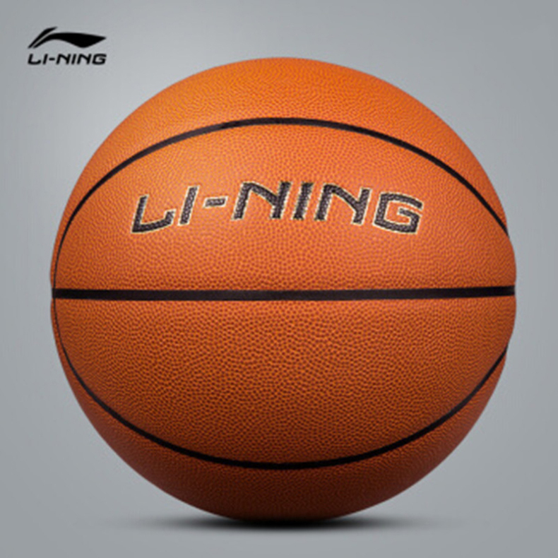 李宁 LI-NING 篮球CBA水泥地耐磨篮球PU室内室外软皮7号比赛训练蓝球 7号球 ABQJ112-1 