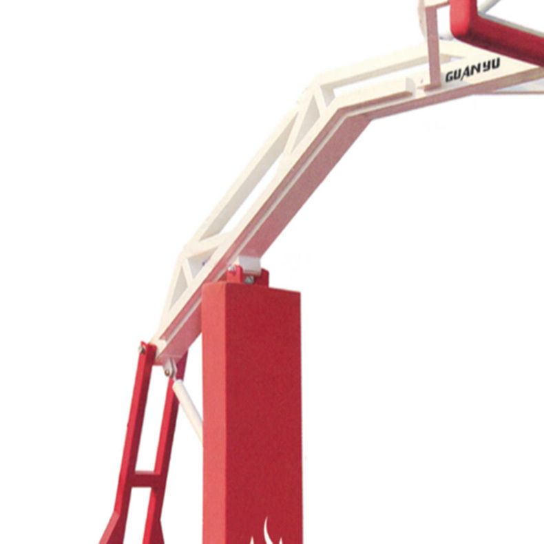 冠宇 高档仿液压篮球架带全包保护套单只 红色 高3.35m臂长2.25m GY-6005 