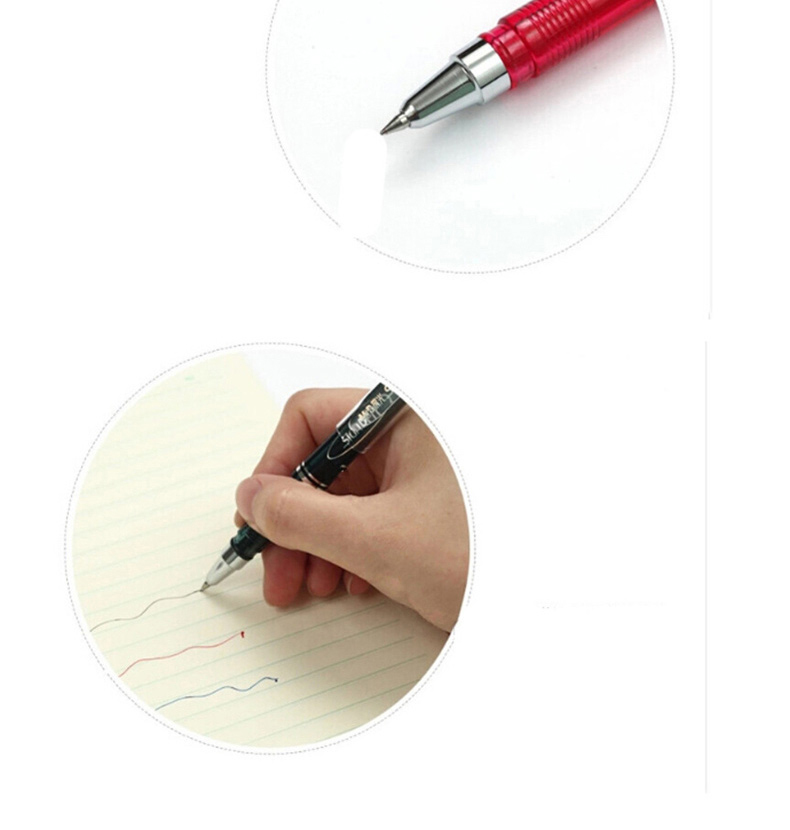 晨光 M＆G 中性笔 便携式水笔 签字笔 短水笔 口袋笔 配套笔芯 红色 GP-0097 106mm 