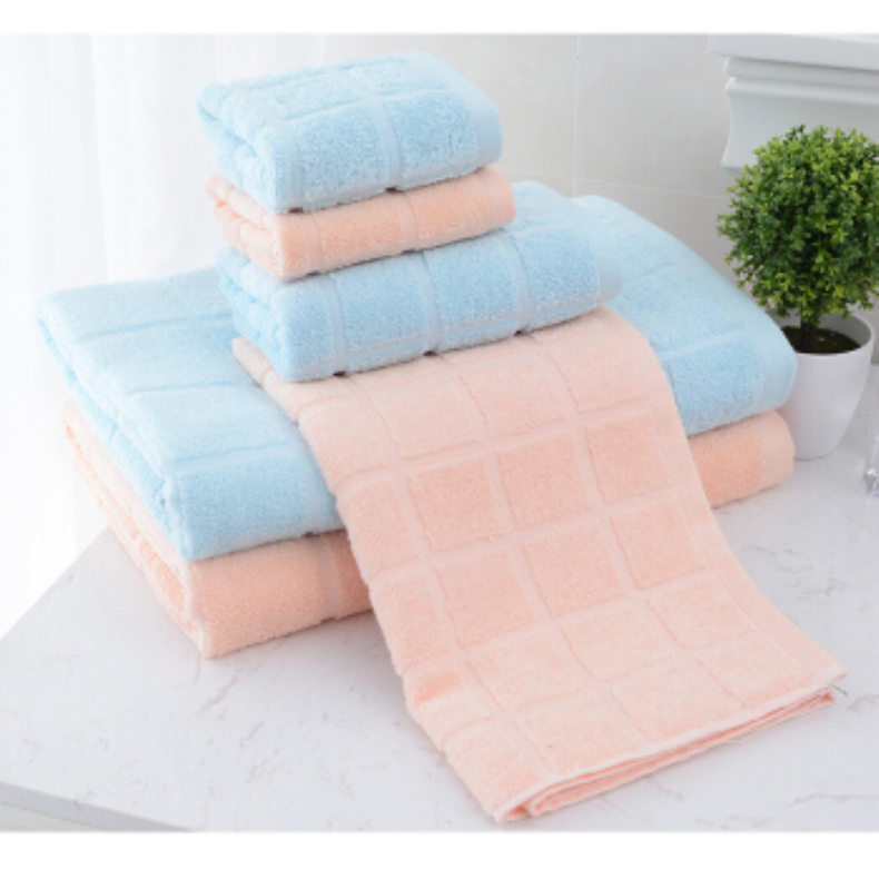 洁丽雅 grace 毛巾浴巾商务6件套 全棉优品-8  含2条浴巾2条面巾2条方巾