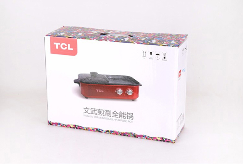 TCL 文武煎涮全能锅 TH-SJ1202 包装尺寸：295x140x435(mm) 