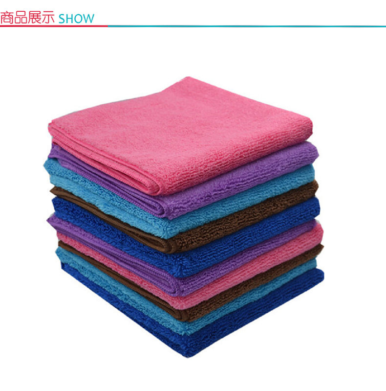奕然 纯棉毛巾 30*70cm (蓝色) 加厚吸水细纤维干发巾