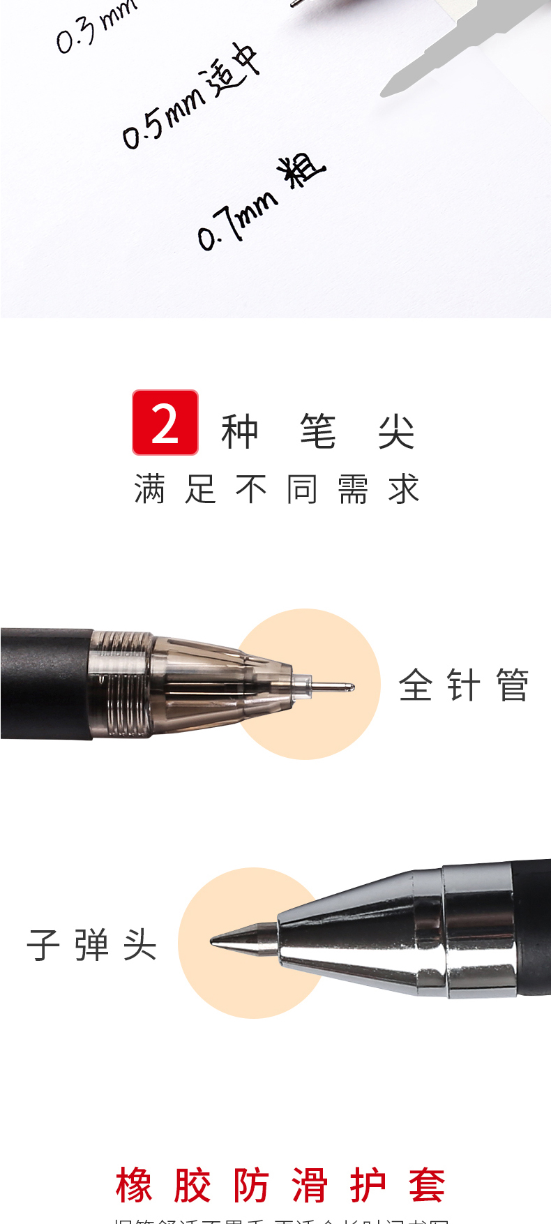 晨光 M＆G 孔庙祈福系列中性笔 AGPA4801 针管0.5mm (黑色)