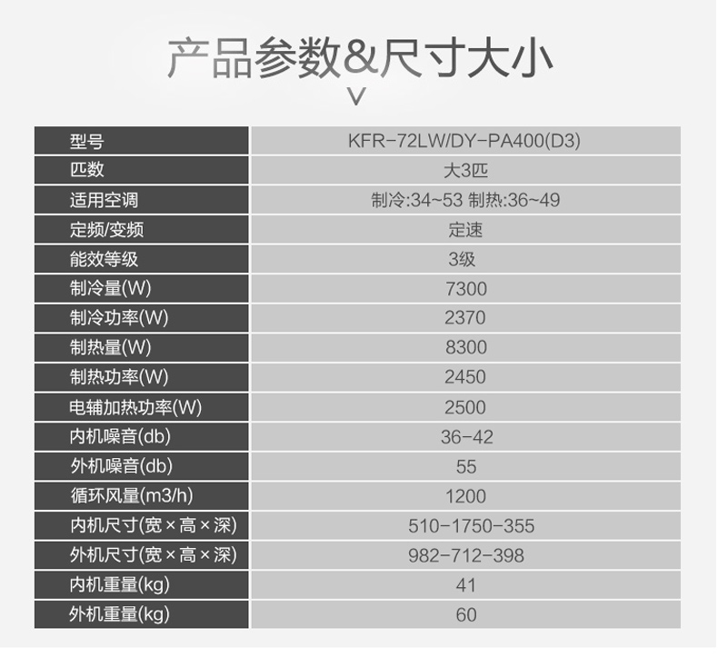 美的 Midea 空调柜机 KFR-51LW/DY-PA400(D3) 2匹  定频 冷暖