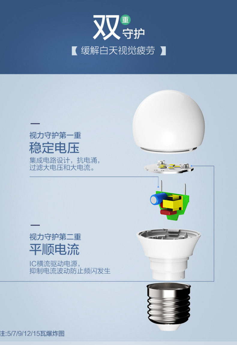 欧普 LED球泡灯 E27 9W 