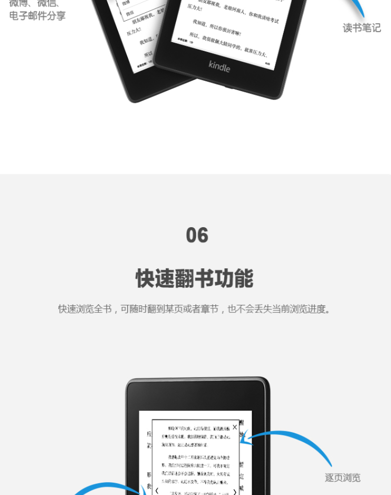 Kindle 电子书阅读器 paperwhite4 116*82*167mm  电子书阅读器x1