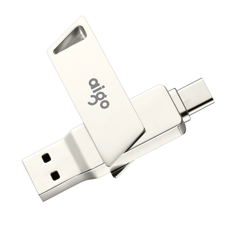 爱国者 aigo U盘 U350 32G (银) Type-C USB3.0 双接口手机电脑用