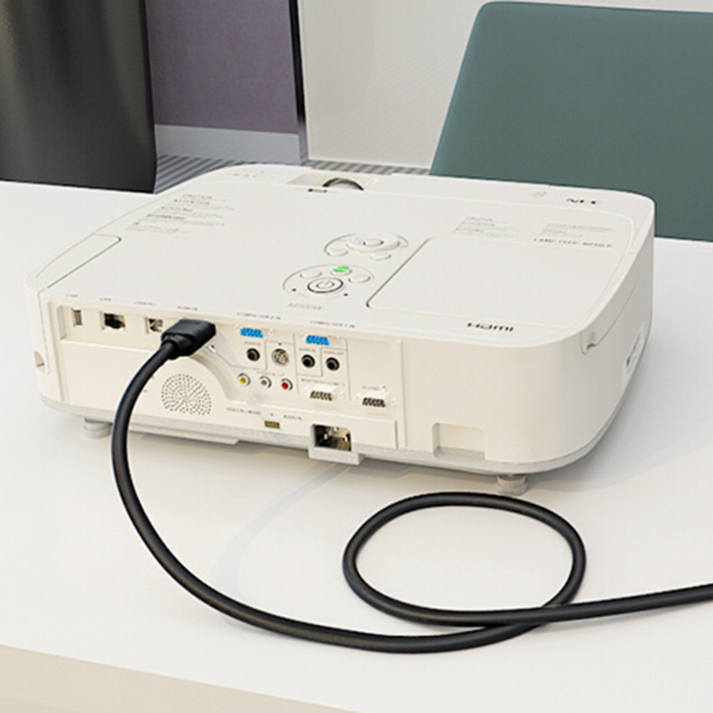 山泽 SAMZHE HDMI线 10SH8 2.0版 4K数字高清线3D视频线数据线 1米 18Gbps 投影仪电脑电视机机顶盒连接线 