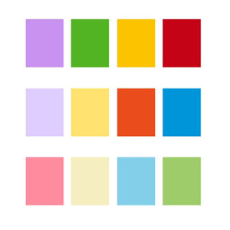 elifo 彩色复印纸 无 1 (彩色) A4-80克 100张/包 紫色、黄色、红色、绿色、粉色、蓝色 颜色备注