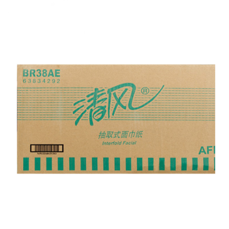 清风 Breeze 抽纸 BR38AE 200抽/包，3包/提，16提/箱 