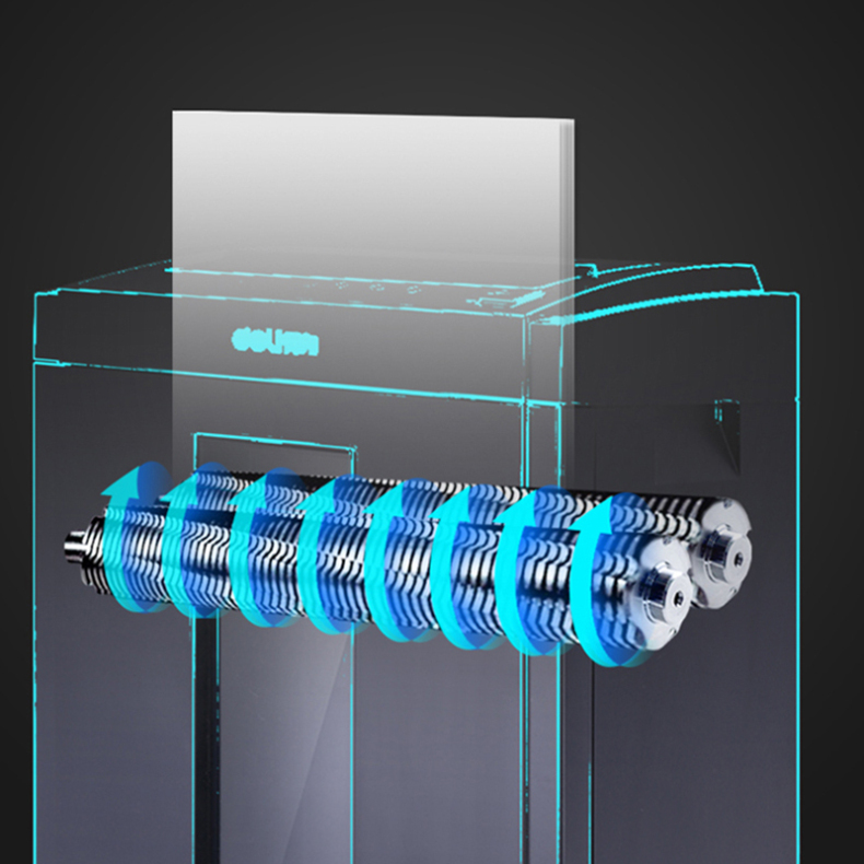 得力 deli 多功能办公大容量商用碎纸机 27530 550*350*250mm (黑色) 德国5级高保密碎纸机