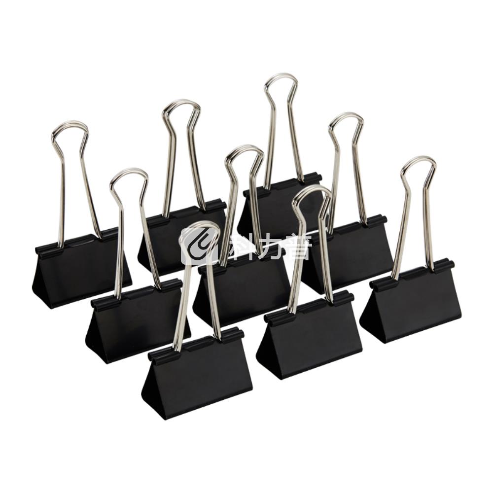 > 晨光 m&g eplus盒装黑色长尾夹 abs92727 41mm 12个/盒 12盒/包 108