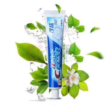 佳洁士 crest 珍珠盐白牙膏 140g (柠檬清新)