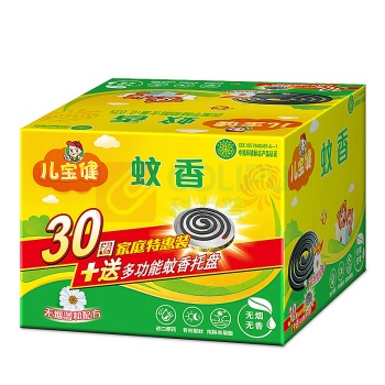 榄菊 儿宝健蚊香3 1家庭特惠装 18盒/箱