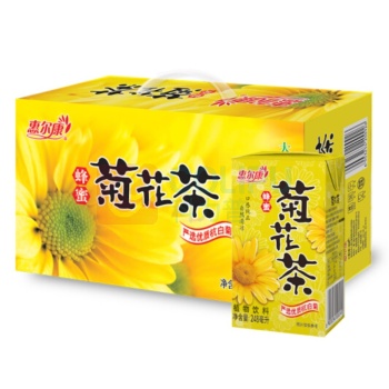 惠尔康 茶饮料 蜂蜜 菊花茶 杭白菊 凉茶饮品 248ml*24盒/箱