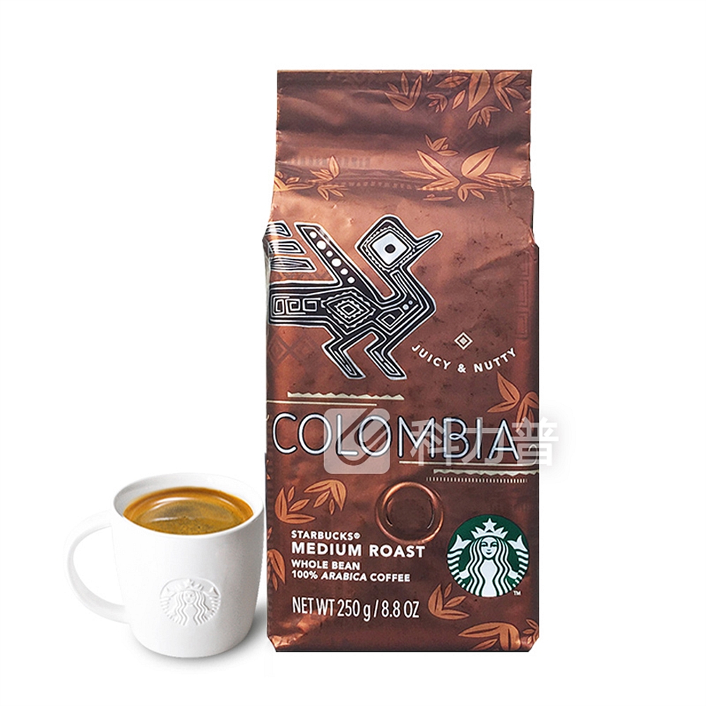 食品/饮料  咖啡及冲调  咖啡豆/咖啡粉  星巴克 哥伦比亚咖啡豆 250