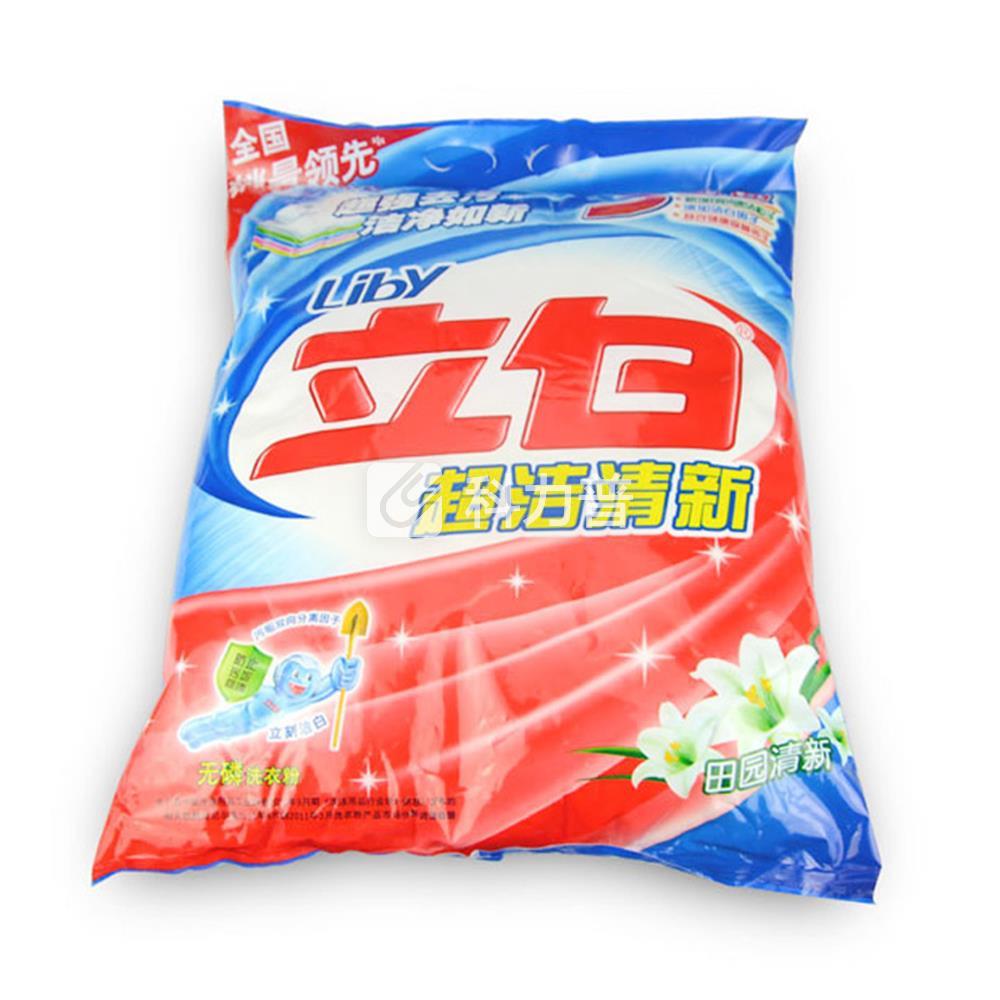 立白 超洁清新无磷洗衣粉 4kg/袋 2袋/箱