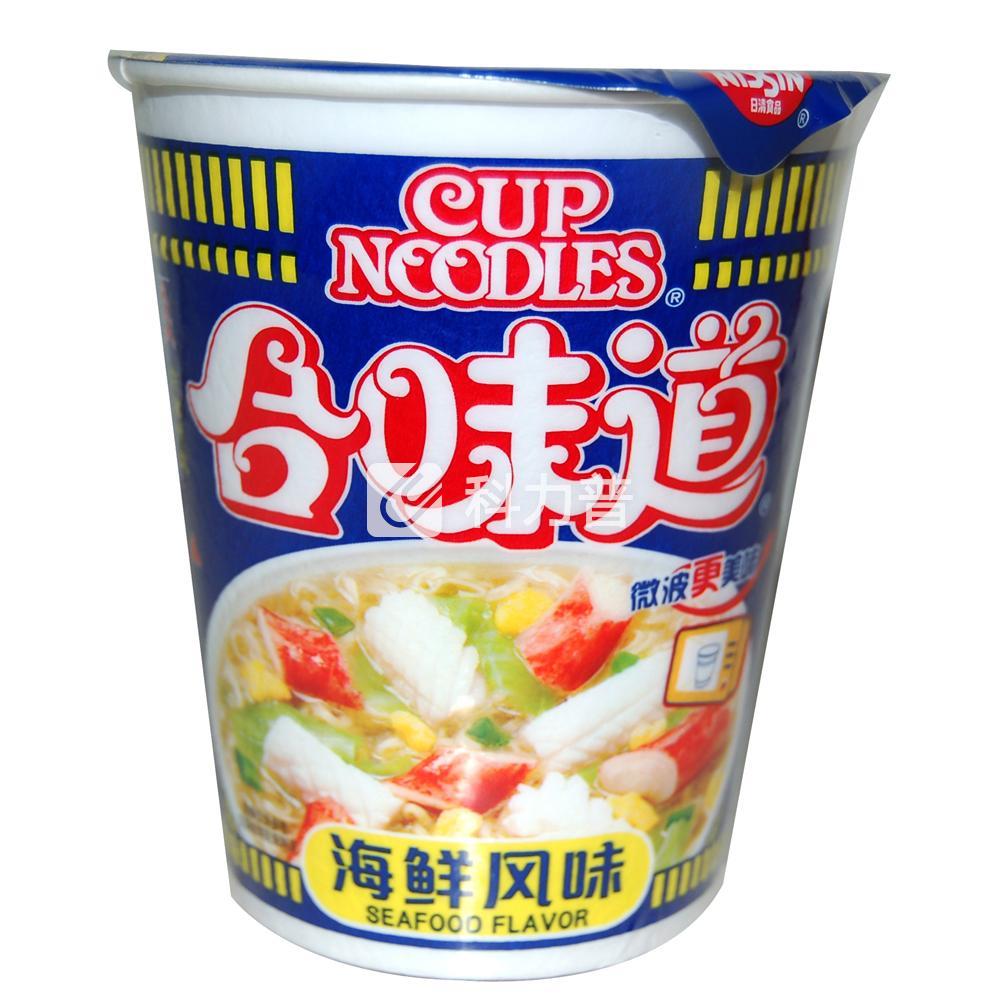 日清nissin 合味道 速食面 84g/桶 12杯/箱(海鲜风味)
