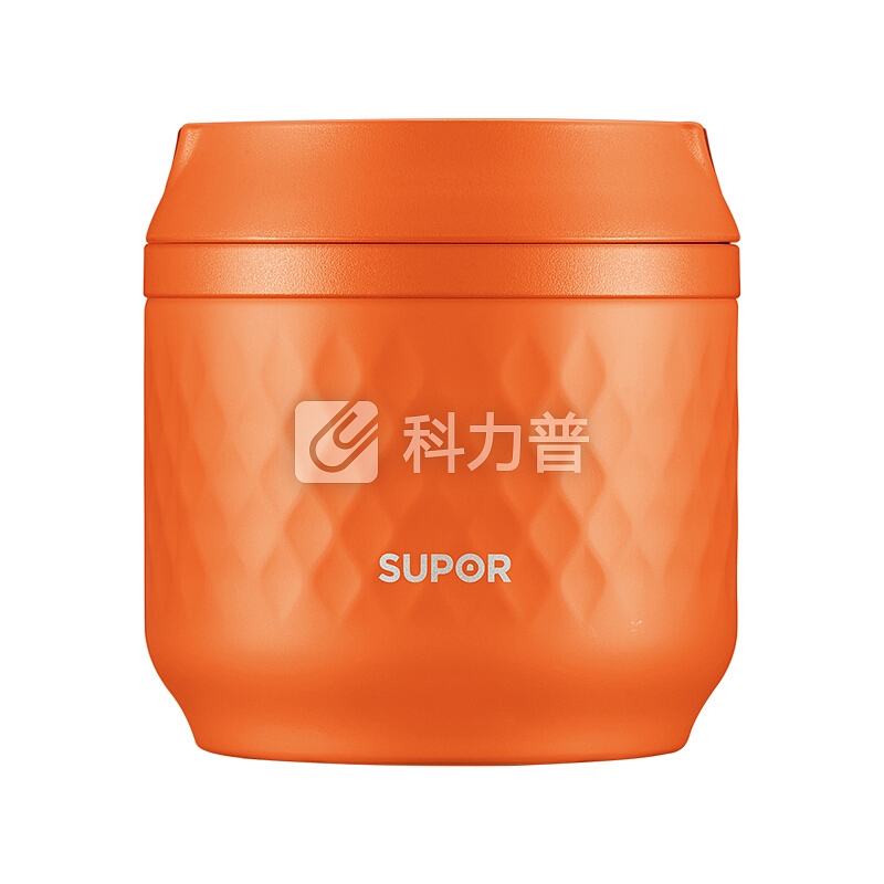 苏泊尔便当盒保温饭盒超长保温桶不锈钢真空焖烧杯闷烧壶1人汤罐720mL橙月橘 KC72CB1