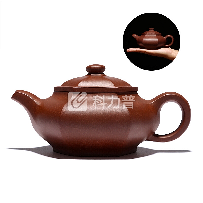 千寿堂 千寿堂 紫砂壶茶壶原矿手工茶具泡茶壶 收藏证书凌小明六方壶260ml