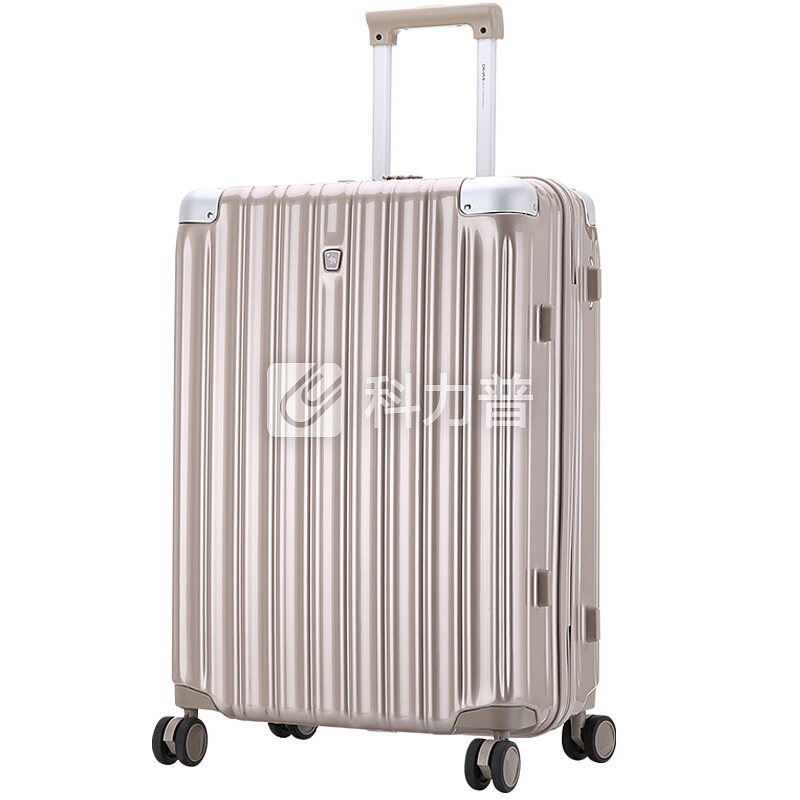 爱华仕(OIWAS) 商务旅行箱 20英寸 拉杆箱男万向飞机轮登机箱 女行李箱 6390 香槟色