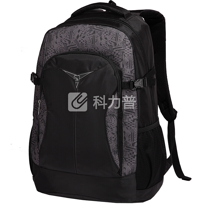 爱华仕(OIWAS)双肩包电脑包休闲背包学生书包男女 笔记本包15英寸大容量休闲户外运动包 4000黑色