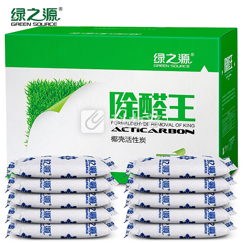 绿之源 2800g除醛王椰壳活性炭 新房装修家具汽车用去除甲醛异味活性炭包