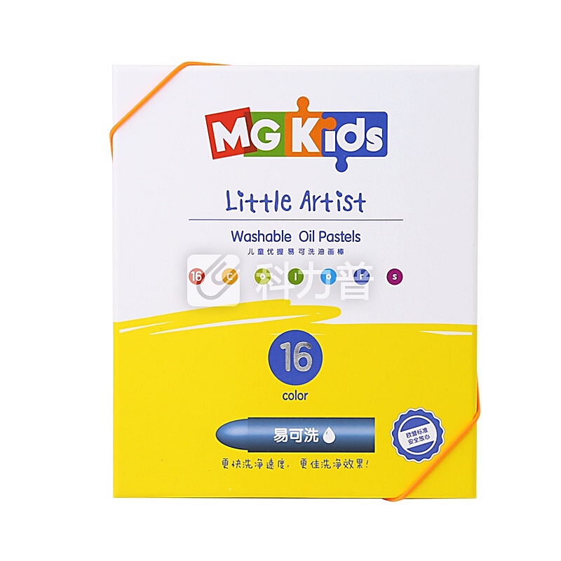 晨光 M＆G 晨光(M&G)文具MGKIDS系列16色油画棒易洗儿童美术绘画彩色蜡笔 16支/盒ZGM91128 16色 粗杆子弹头