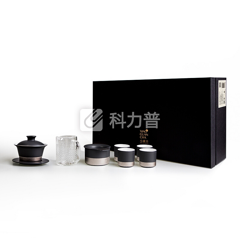 小罐茶 小罐茶功夫套装 骨瓷茶具套组耐热茶具套装黑色