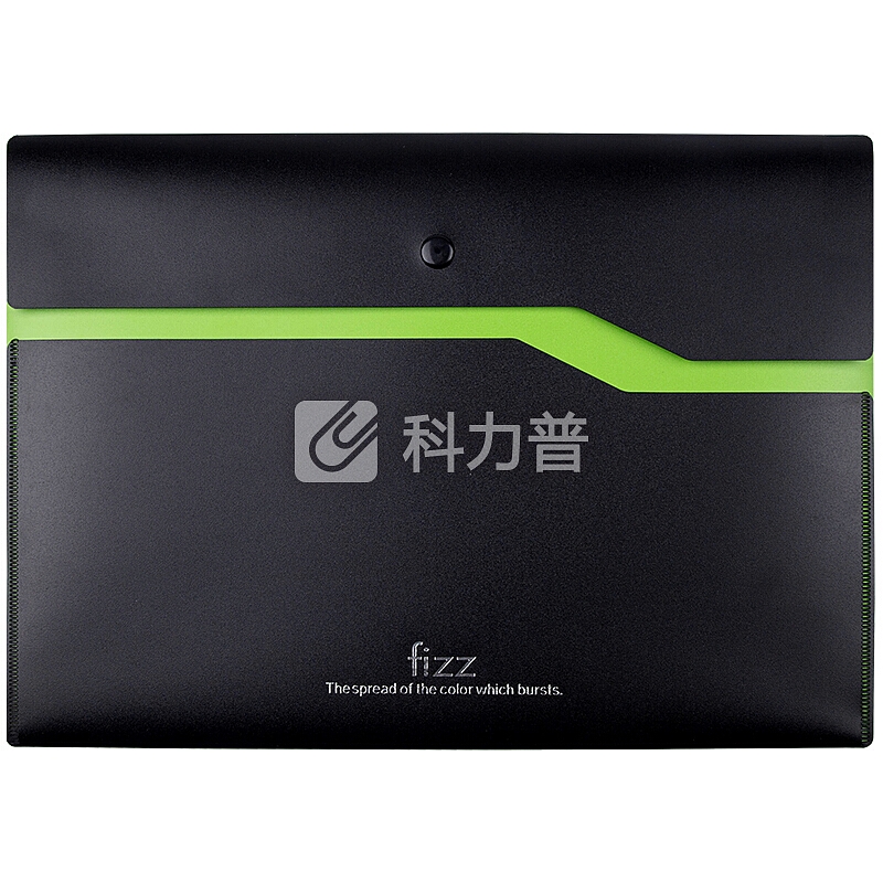 飞兹(fizz)加厚双层按扣文件袋/彩色档案袋资料袋/办公用品 绿色FZ103002
