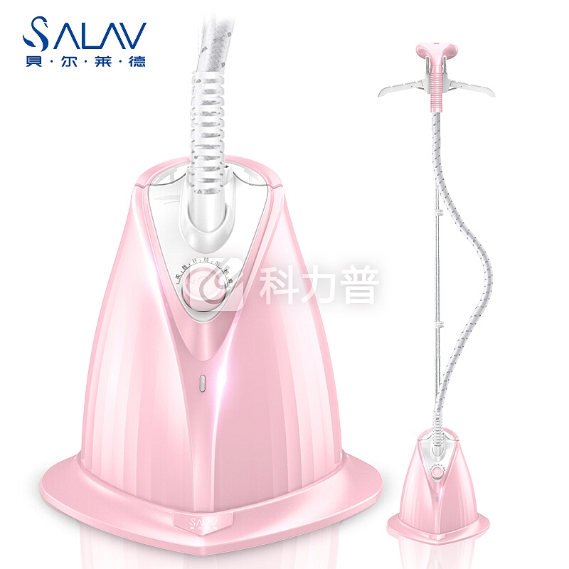 贝尔莱德(SALAV)挂烫机 单杆 旋转6档 家用手持/挂烫式蒸汽电熨斗熨烫机 GS618(樱花粉)