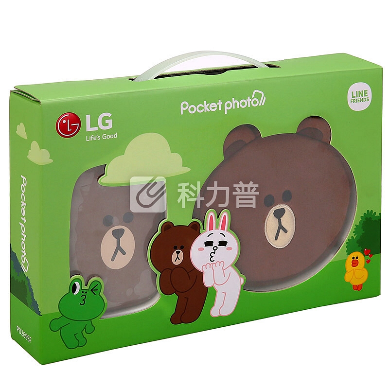 LG趣拍得 礼物相印机 手机便携相片打印机 手机照片拍立得 PD269SF LINE FRIENDS布朗熊