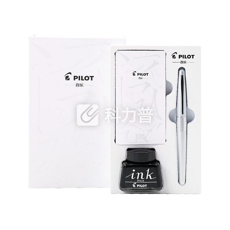 日本百乐(PILOT)FPMR1钢笔签字笔礼盒墨水套装 88G钢笔学生书法练字办公 都市简约 银色波点M尖