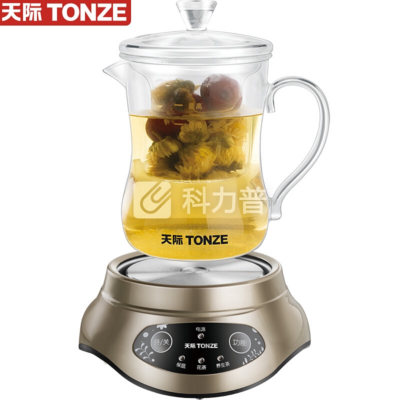 天际(TONZE)养生壶0.35L 迷你花茶壶高硼硅玻璃水壶BJH-W35Q